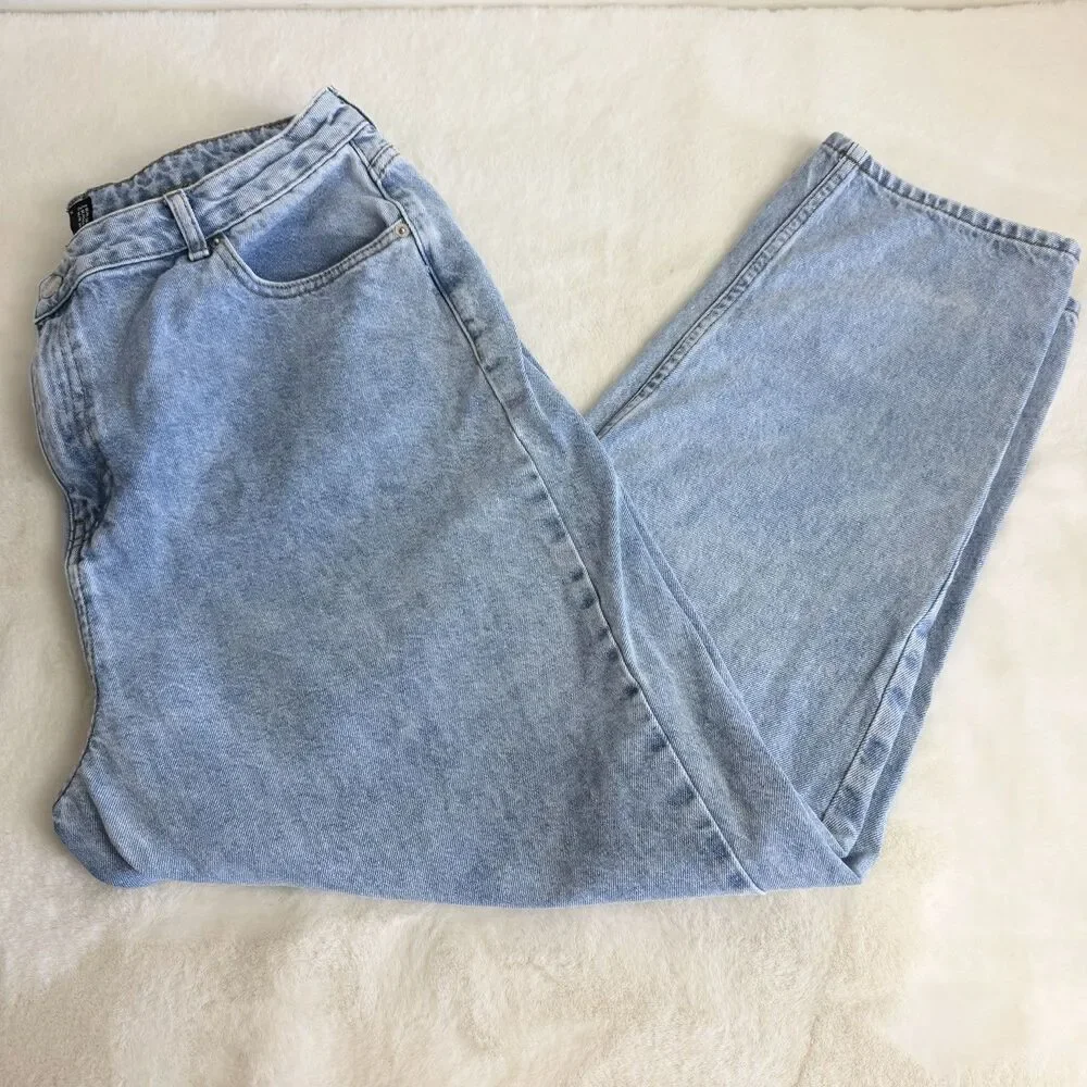 ASOS Design Curve Light Wash Denim Jeans High Rise Women’s 14